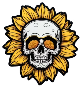 Sunflower Skull