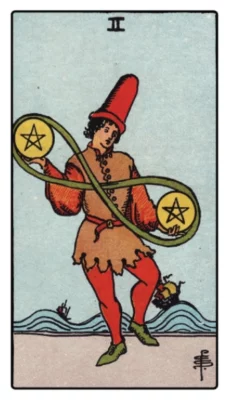 Pentacles 2 Tarot