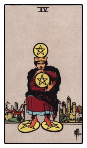 Pentacles 4 Tarot