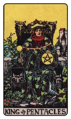 Pentacles King Tarot