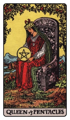 Pentacles Queen Tarot