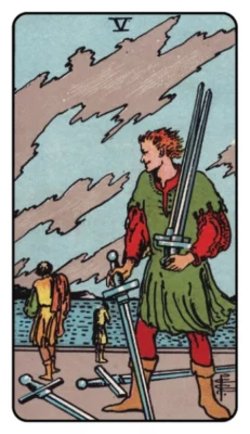 Swords 5 Tarot