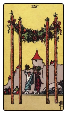 Wands 4 Tarot